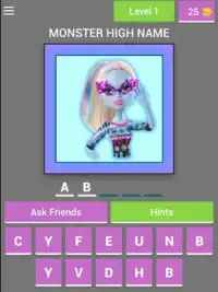 Monster High Dolls - Character Quiz Screen Shot 5