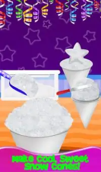 Glowing Rainbow Snow Cone-A DIY Snow Dessert Games Screen Shot 7