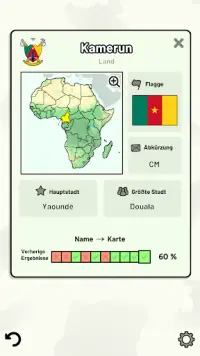 Länder Afrikas -Quiz: Karten, Hauptstädte, Flaggen Screen Shot 4