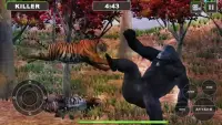 Lion Vs Gorilla : Animal Family Simulator Game Screen Shot 5