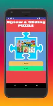 Kids Jigsaw and Sliding Puzzle Game Screen Shot 0