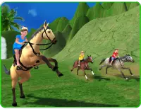 Kids Mountain Horse Rider Race Screen Shot 13