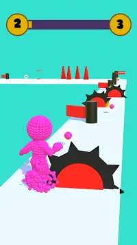 Pixel Blob Rush - Giant Runner 3D Screen Shot 1