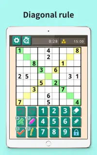Sudoku X (Diagonal sudoku puzzle) Screen Shot 12
