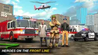 City Rescue: Fire Engine Games Screen Shot 3