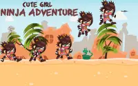 Cute Ninja Girl Adventure Free game Screen Shot 0