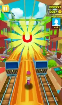 मेट्रो ट्रेन सर्फ प्लस - अंतहीन खेल Screen Shot 0