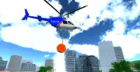 Police Helicopter City Flying Screen Shot 0