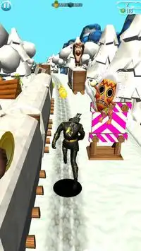 Subway Ninja Run Surf  - Escape The Snow Temple Screen Shot 2
