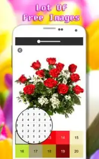 Colorear Arte De La Flor Por Número - Pixel Screen Shot 5