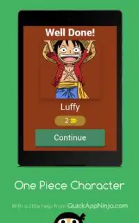 Quiz One Piece Character Screen Shot 11