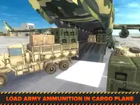 Armée Cargo Avion Aéroport 3D Screen Shot 10