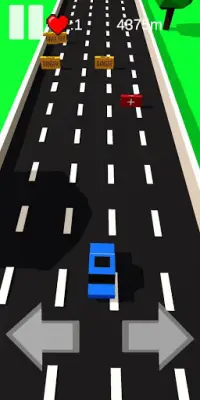 BlockDrive: Old school mini car racing game Screen Shot 3