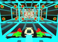 Real Flying Car -Speed Tron Cube Tunnel Trouble 3D Screen Shot 5