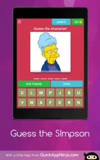 The Simpsons 2018 Quiz Screen Shot 6