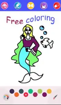 Mermaid coloring Screen Shot 6