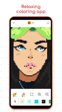 Pixel Art ・ Coloring by Number Screen Shot 0