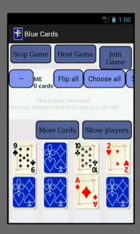 Blue Cards (a deck of cards) Screen Shot 3