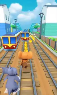 Jerry 3D Escape: Subway Dash Jungle Game Screen Shot 0