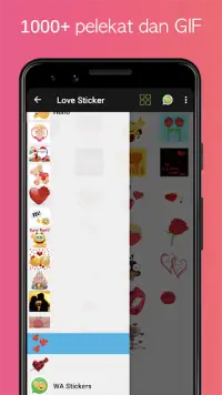 Pelekat Cinta - WAStickerApps Screen Shot 3