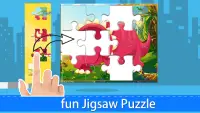 Dinosaur jigsaw puzzles -land Screen Shot 0