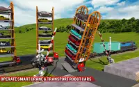 기계 인간 차 변형 기차 수송 스마트 크레인 3D Screen Shot 14