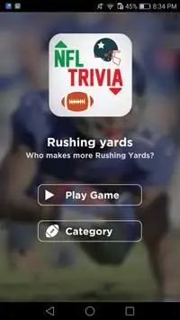 NFL Quiz : Higher or Lower Game Edition Screen Shot 0