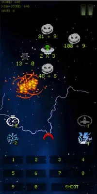Galaxy Math: Retro Screen Shot 3