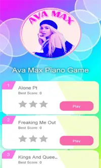Heaven Ava Max New Songs Piano Game Screen Shot 0