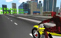 MegaRamp Bike Deadpool: City Rooftop GTStunt Game Screen Shot 7