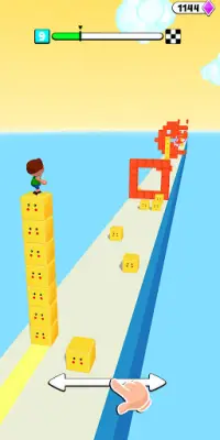 Block Surfer 3D: Stack Cube Surfer - Fun Run Game Screen Shot 0
