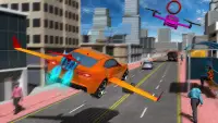 летающий Автомобиль Трюки Водитель город имитатор Screen Shot 3