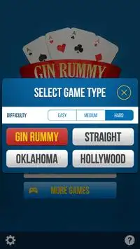 Gin Rummy Lite Screen Shot 2