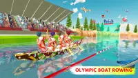 Menunggang Bot Olimpik: Simulator Racing Boat Screen Shot 2