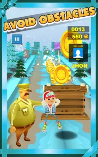 Snow Runner -Ice Run Surfer Running Adventure Game Screen Shot 6