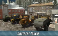 Winter Timber Truck Simulator Screen Shot 1