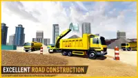 heavy duty road construction machine:excavator sim Screen Shot 0