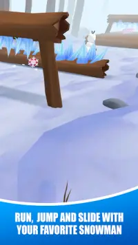 The snowman run: frozen runner Screen Shot 1