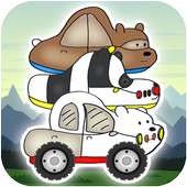 Climb Hill Panda Racing We Cute Bare Bear Car