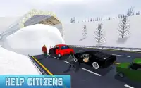 şehir kar üfleyici kamyon: ekskavatör kar küreme Screen Shot 6