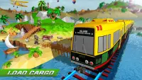 Isla Tren Carga Transporte Simulador 2020 Screen Shot 2