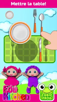Jeux de cuisine pour enfants -Preschool EduKitchen Screen Shot 3