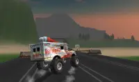 Truck Driving Zombie Road Kill Screen Shot 3