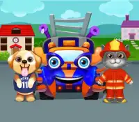 Pet Pilot Hero: Fire Rescue Screen Shot 9