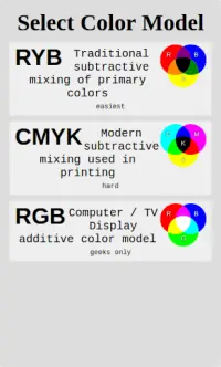CMYK Color Mixing Game Screen Shot 0