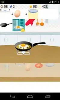 cooking eggs games Screen Shot 0