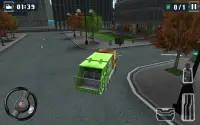 Caminhão de lixo 3d Sim Parque Screen Shot 1