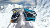 Off-Road Snow Hill treinador Bus Simulator 3D 2018 Screen Shot 2