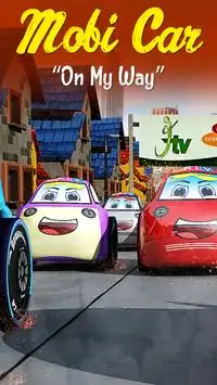 موبي السيارات- أطفال لعبة سباق Screen Shot 3