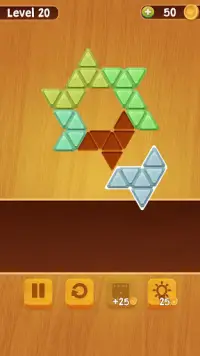 Block Puzzle Triangle Wood - Classic free puzzle Screen Shot 1
